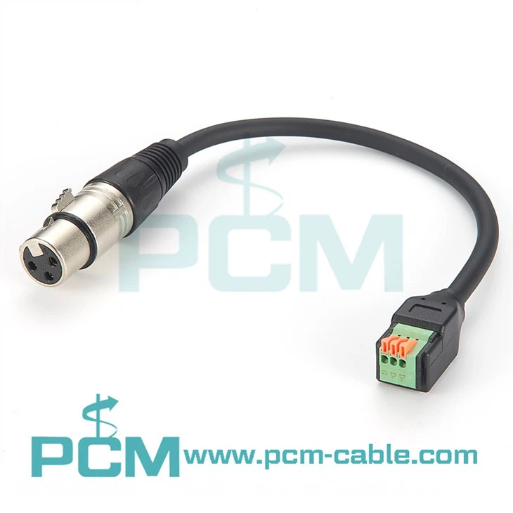 XLR-F to Terminal Block Cable