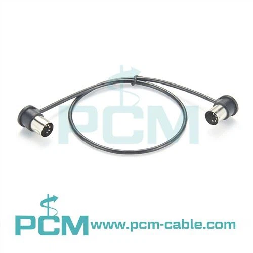 Right-angle 5-pin DIN ke kabel MIDI yang sama