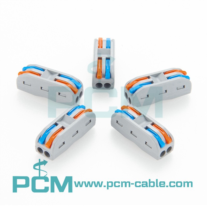 Lever Wire Connector for Quick Connection 28-12 (0.08-4mm²32A 250V Wire Connector Compact Splice Insulated Terminal
