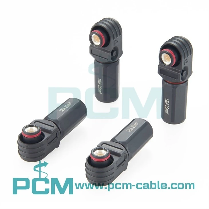 High Current 120A Battery Connector Black 1000V Energy Storage