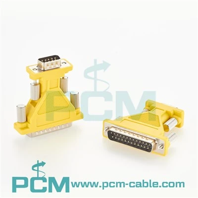 Adaptor Serial DB25 Jantan ke DB9 Jantan D-Sub RS232